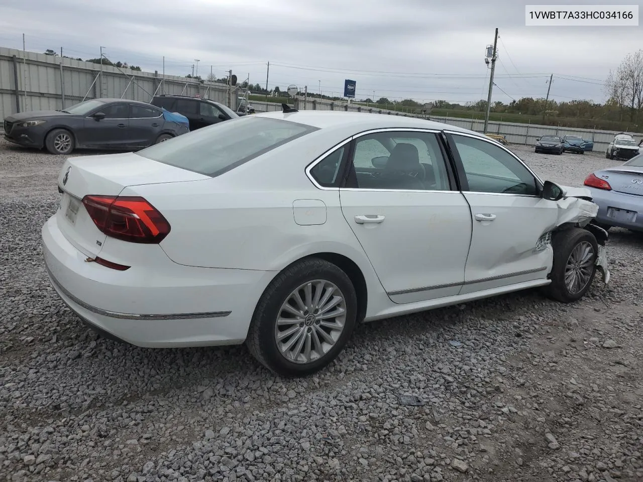 2017 Volkswagen Passat Se VIN: 1VWBT7A33HC034166 Lot: 79432824