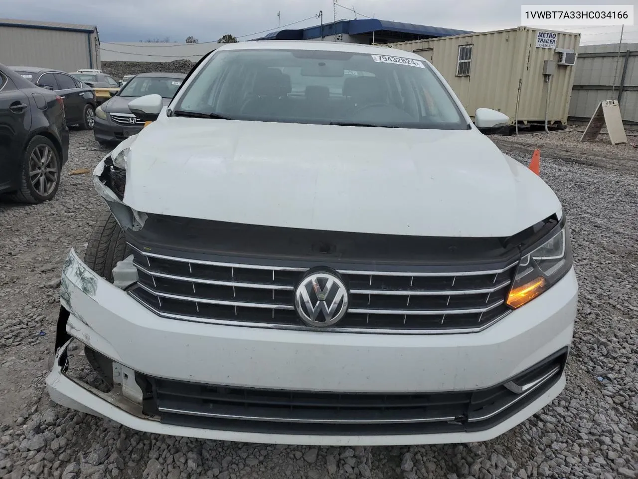 2017 Volkswagen Passat Se VIN: 1VWBT7A33HC034166 Lot: 79432824