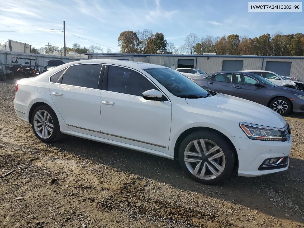 2017 Volkswagen Passat Sel Premium VIN: 1VWCT7A34HC082196 Lot: 79760414