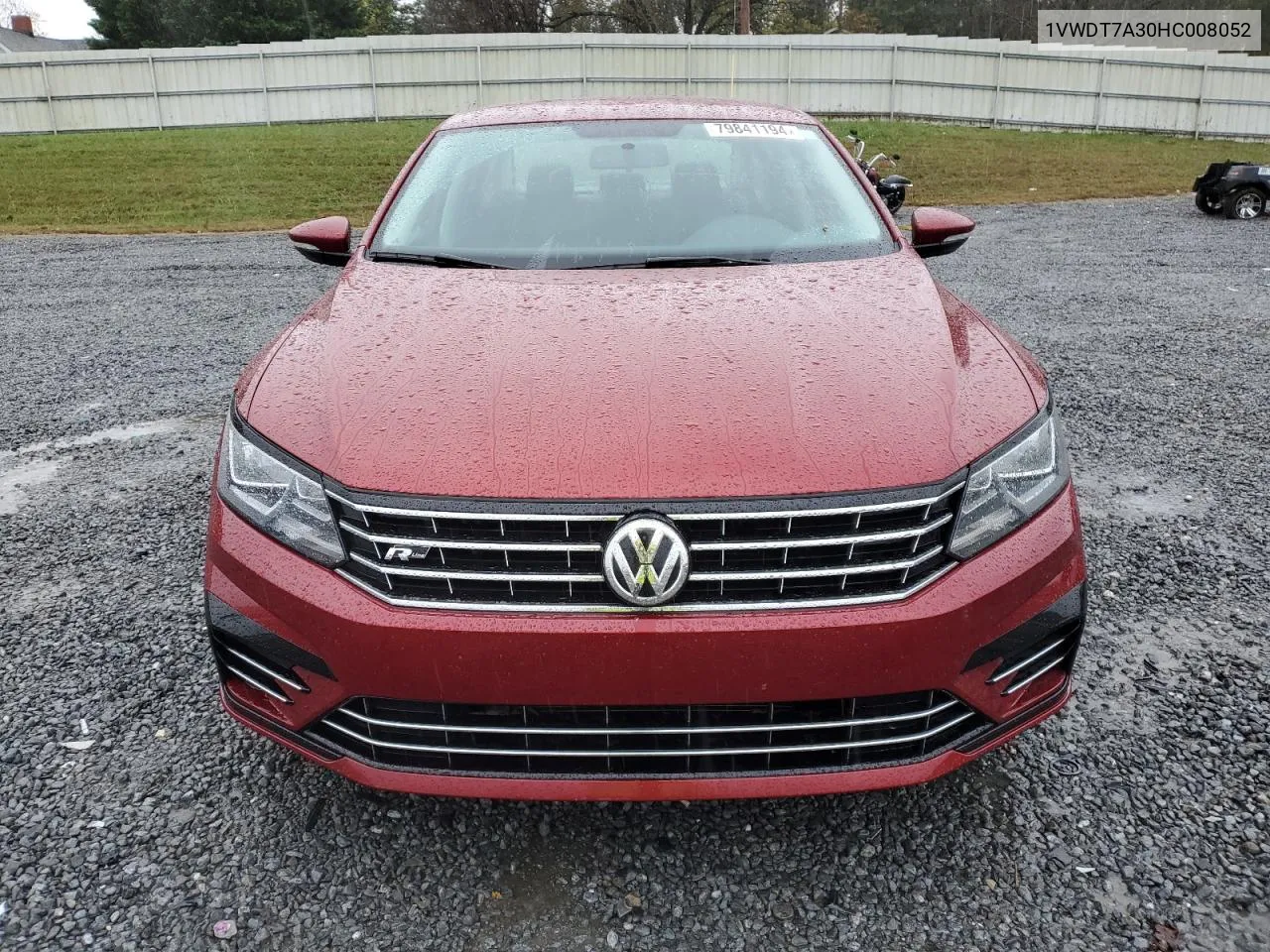 2017 Volkswagen Passat R-Line VIN: 1VWDT7A30HC008052 Lot: 79841194