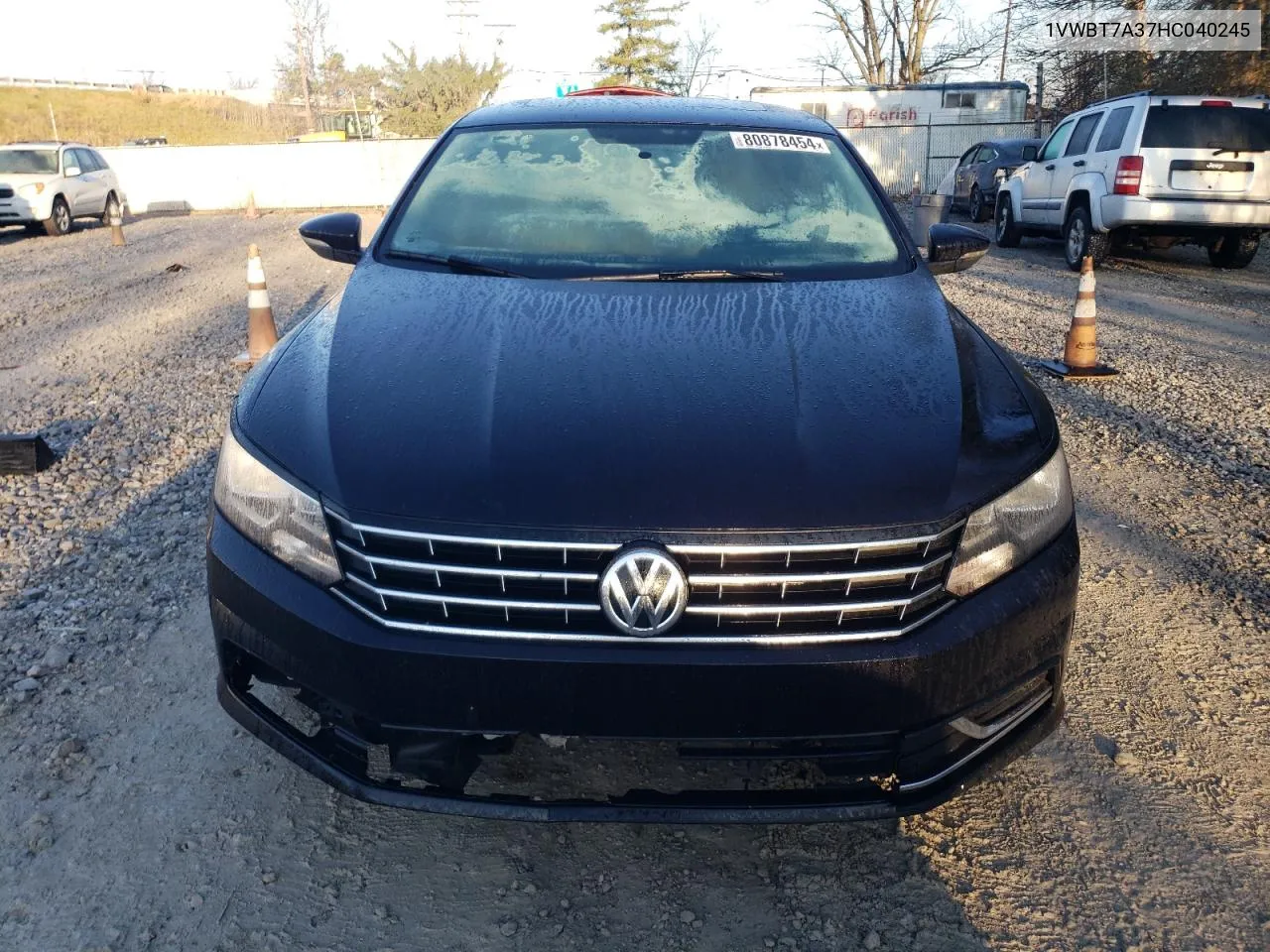 2017 Volkswagen Passat Se VIN: 1VWBT7A37HC040245 Lot: 80878454