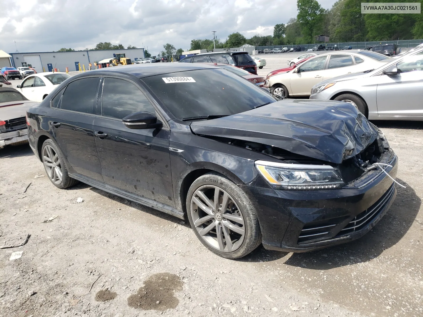 2018 Volkswagen Passat S VIN: 1VWAA7A30JC021561 Lot: 51390884