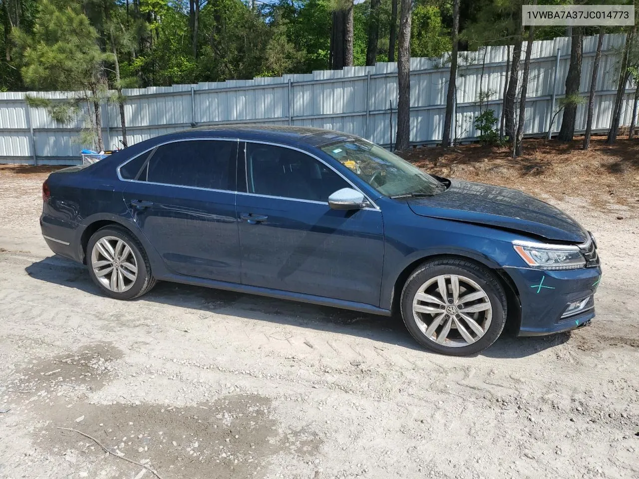 2018 Volkswagen Passat Se VIN: 1VWBA7A37JC014773 Lot: 52473464