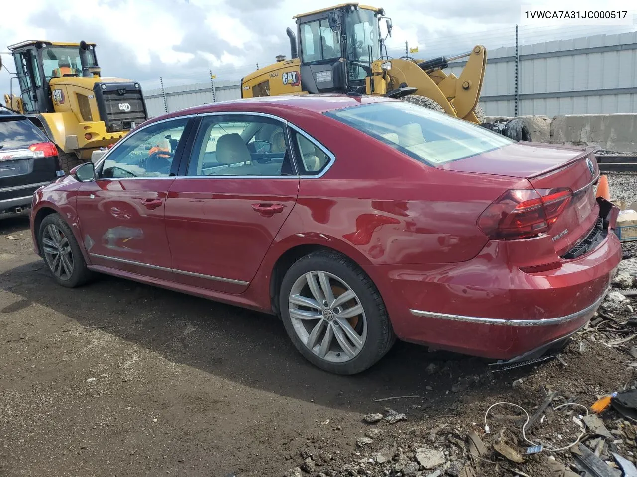 1VWCA7A31JC000517 2018 Volkswagen Passat Sel Premium