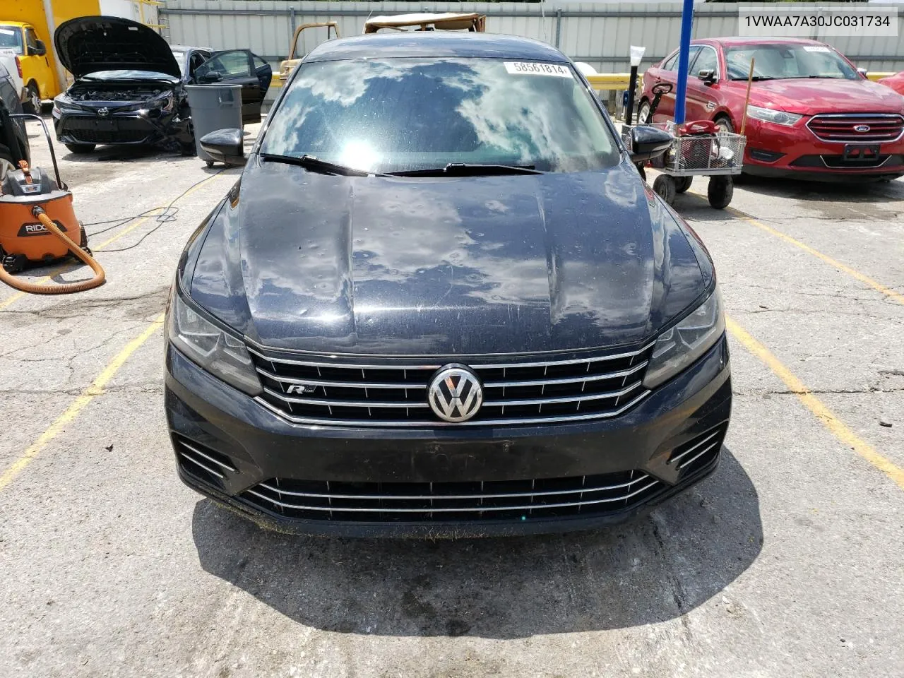 2018 Volkswagen Passat S VIN: 1VWAA7A30JC031734 Lot: 58561814