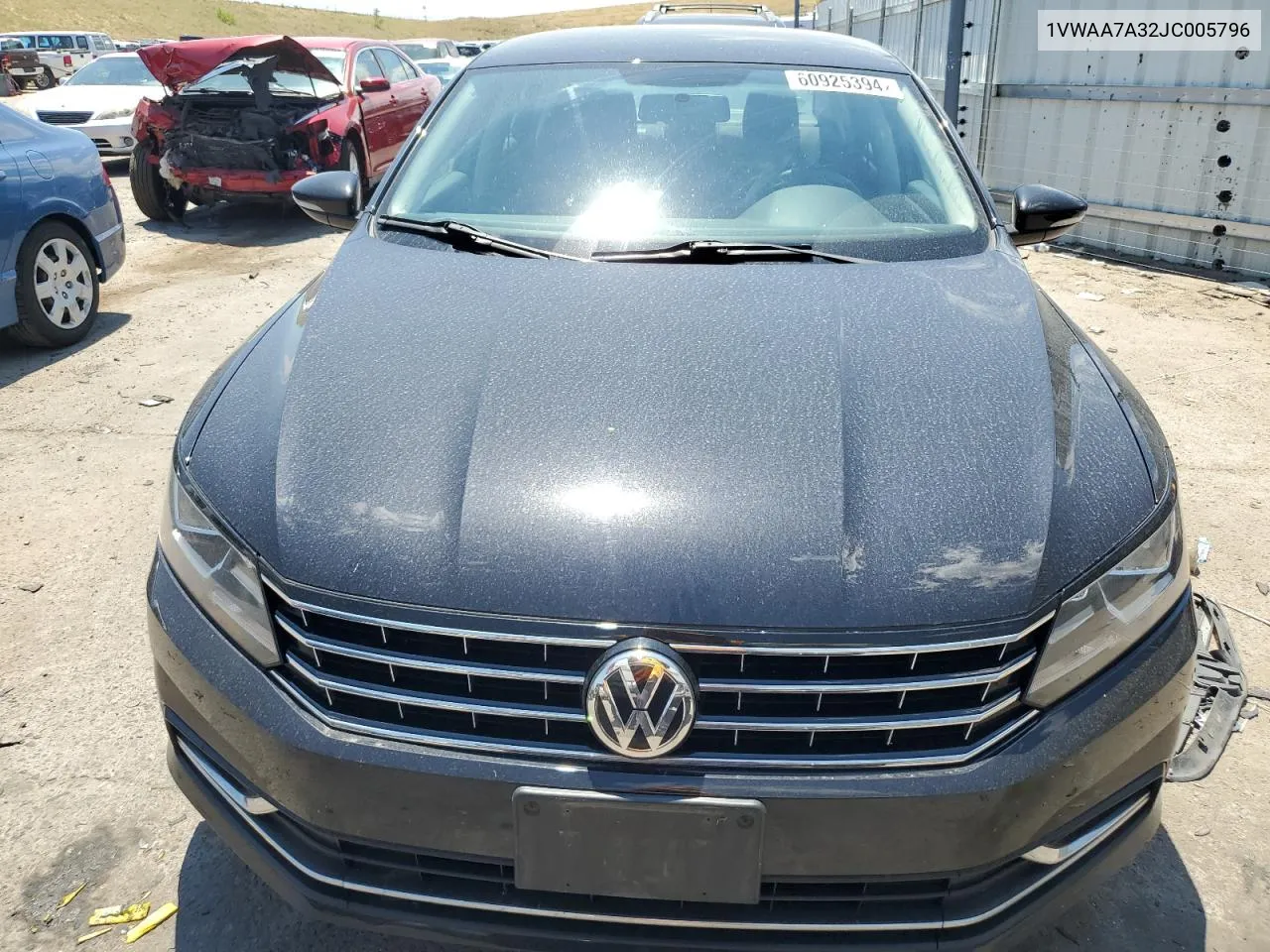 2018 Volkswagen Passat S VIN: 1VWAA7A32JC005796 Lot: 60925394