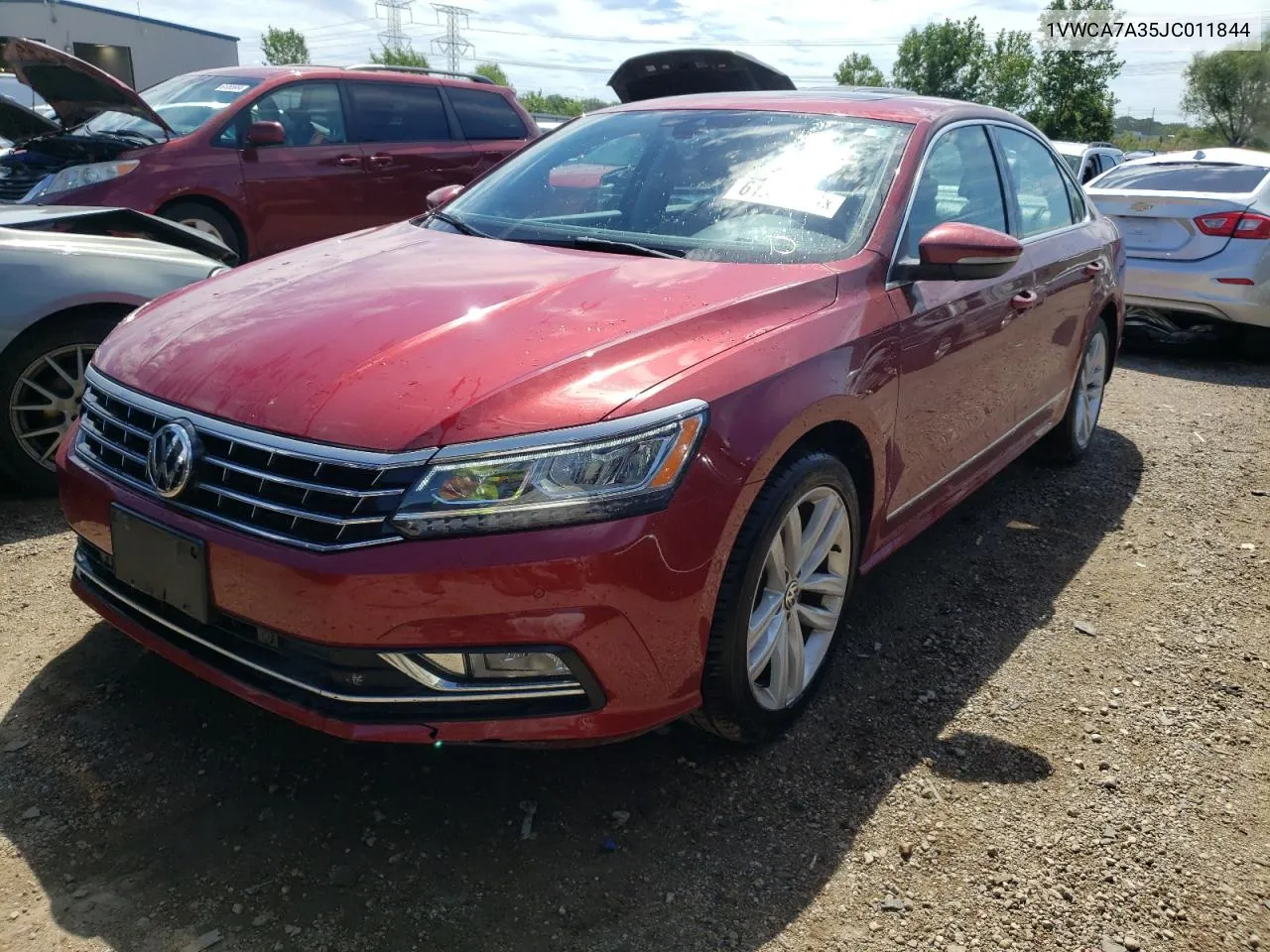 2018 Volkswagen Passat Sel Premium VIN: 1VWCA7A35JC011844 Lot: 61512244