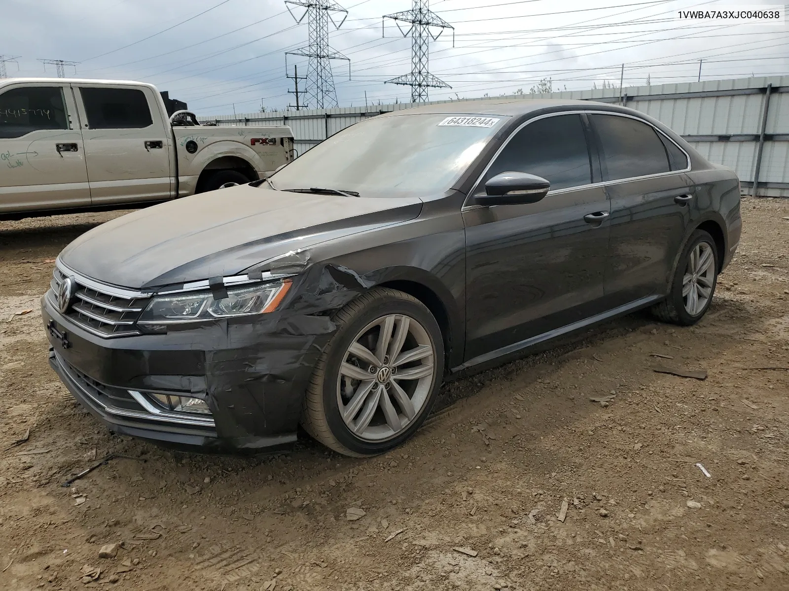 2018 Volkswagen Passat Se VIN: 1VWBA7A3XJC040638 Lot: 64318244