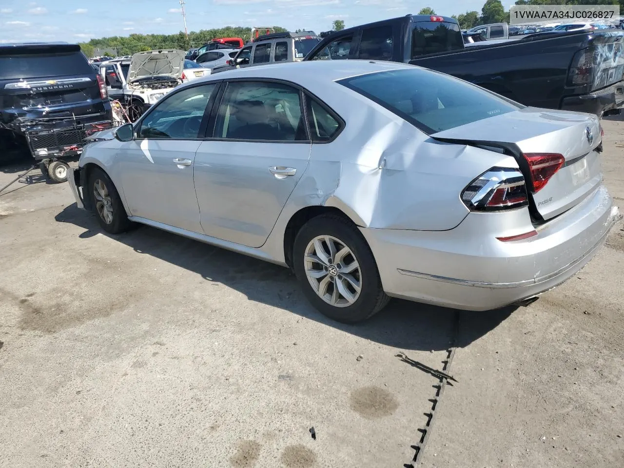 2018 Volkswagen Passat S VIN: 1VWAA7A34JC026827 Lot: 67666564