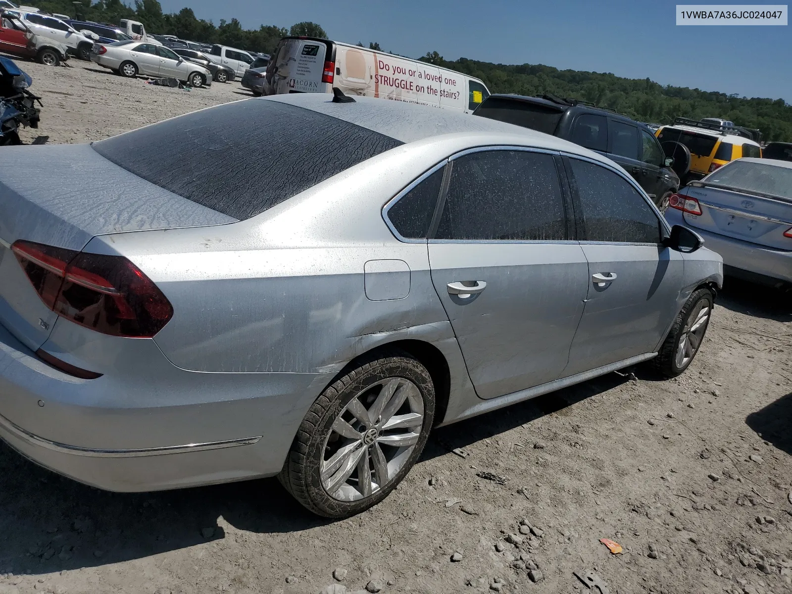 2018 Volkswagen Passat Se VIN: 1VWBA7A36JC024047 Lot: 67764594