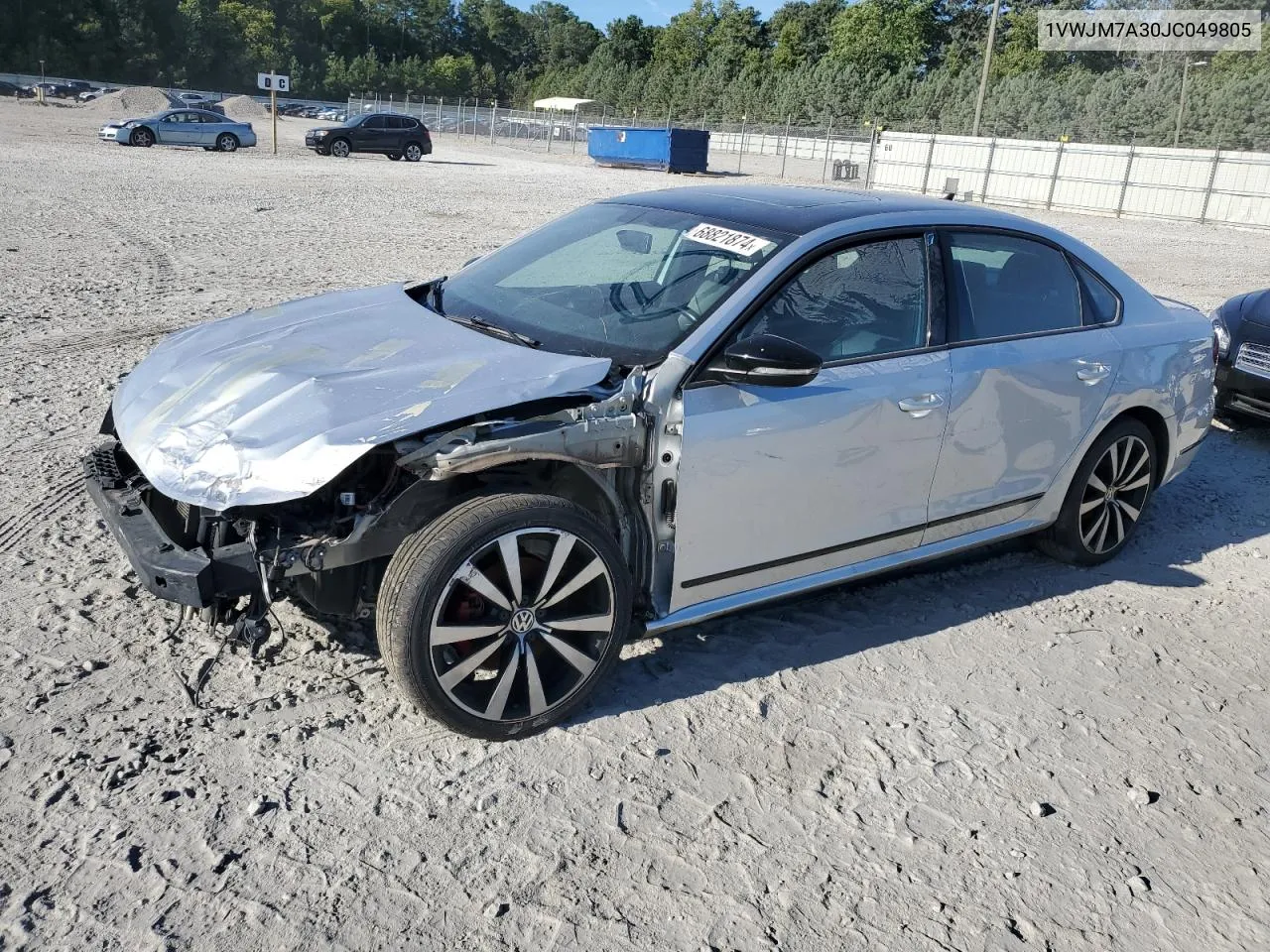 1VWJM7A30JC049805 2018 Volkswagen Passat Gt