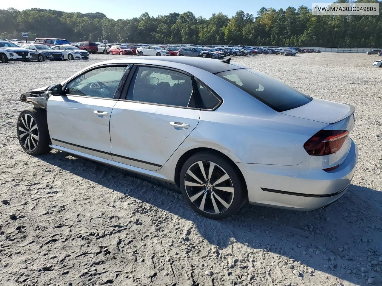 1VWJM7A30JC049805 2018 Volkswagen Passat Gt