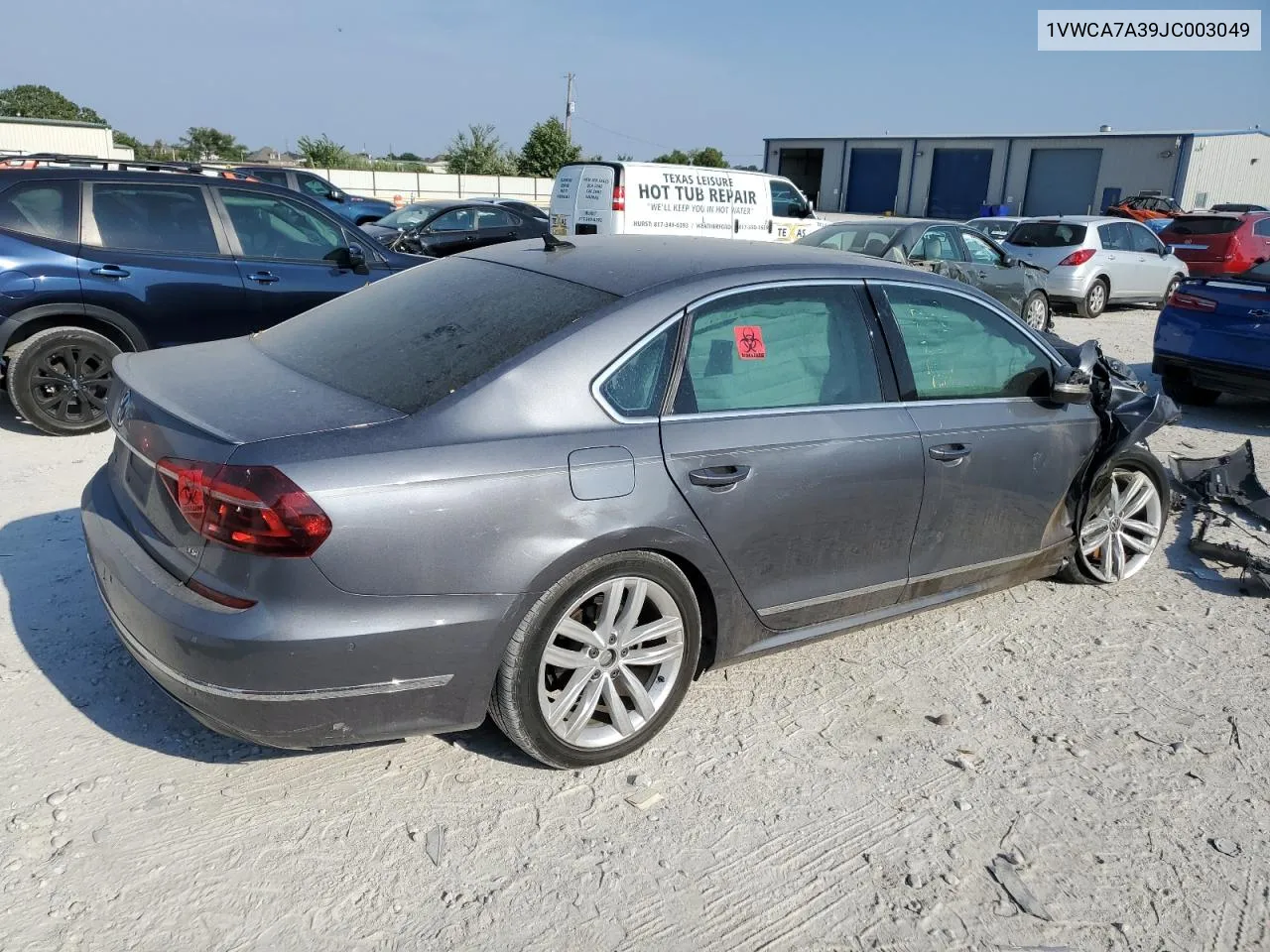 1VWCA7A39JC003049 2018 Volkswagen Passat Sel Premium