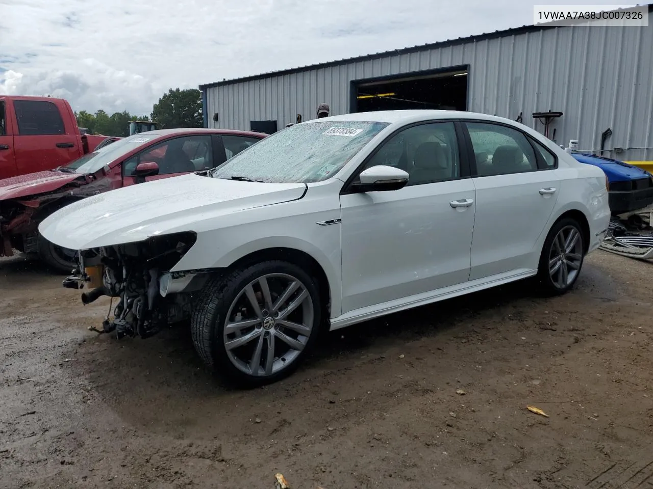 1VWAA7A38JC007326 2018 Volkswagen Passat S