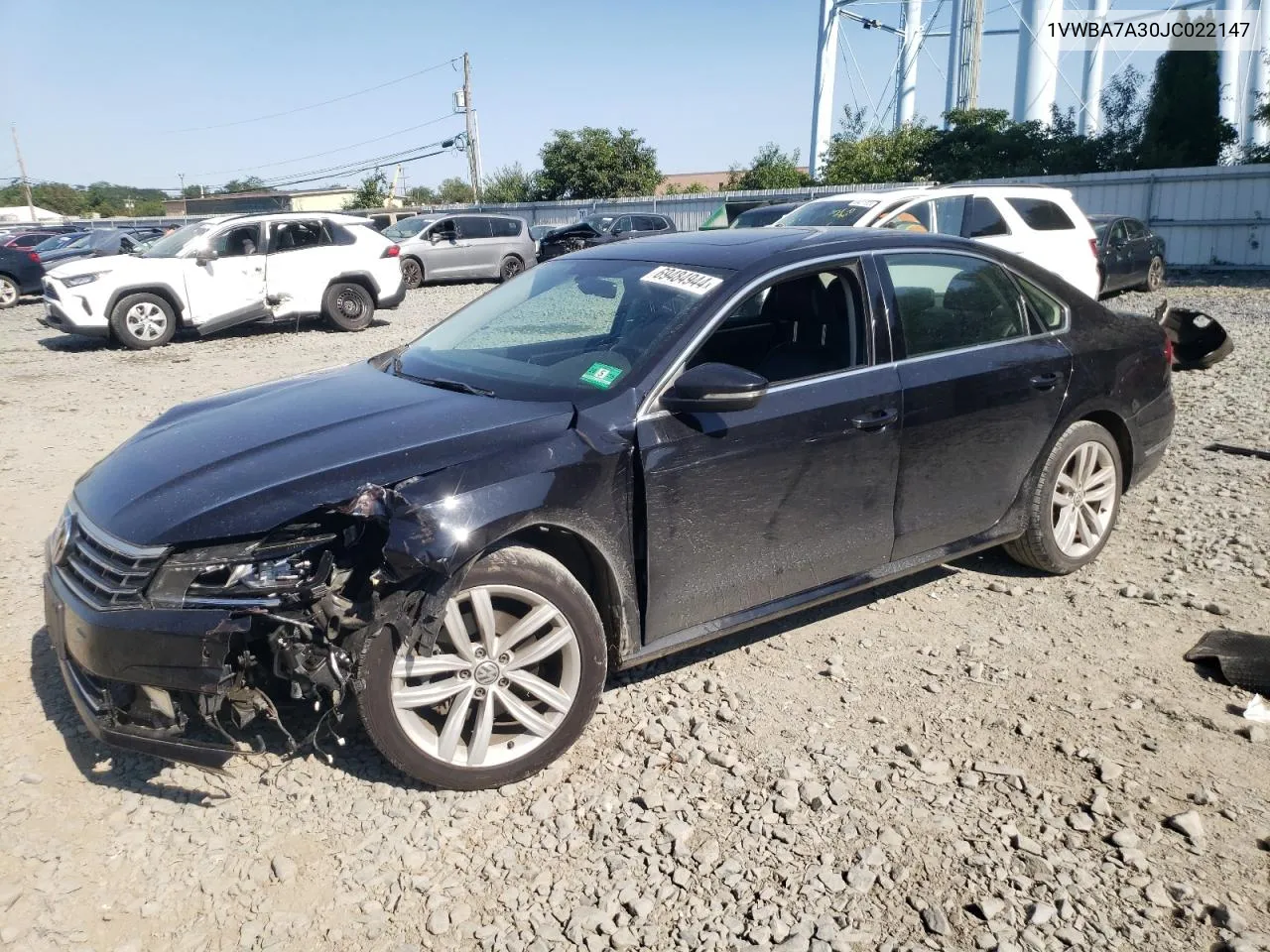 1VWBA7A30JC022147 2018 Volkswagen Passat Se