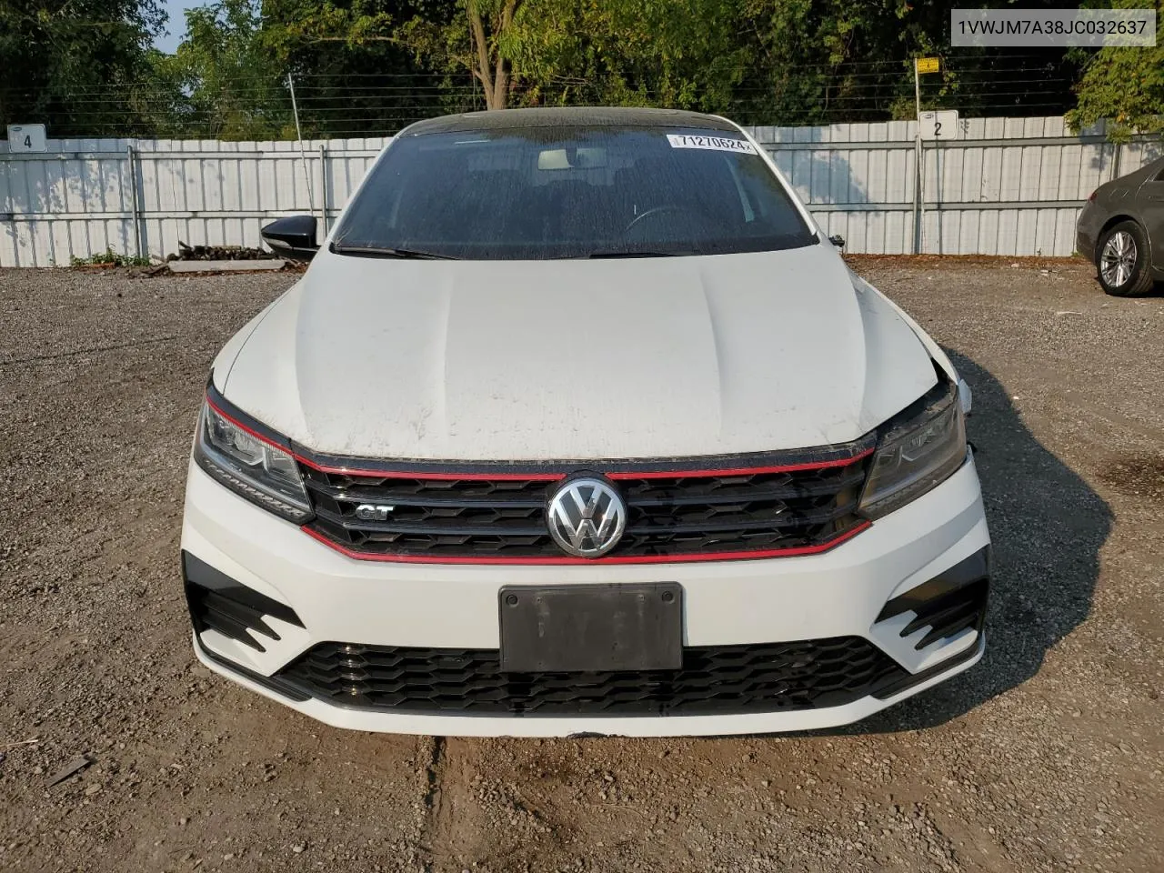 2018 Volkswagen Passat Gt VIN: 1VWJM7A38JC032637 Lot: 71270624