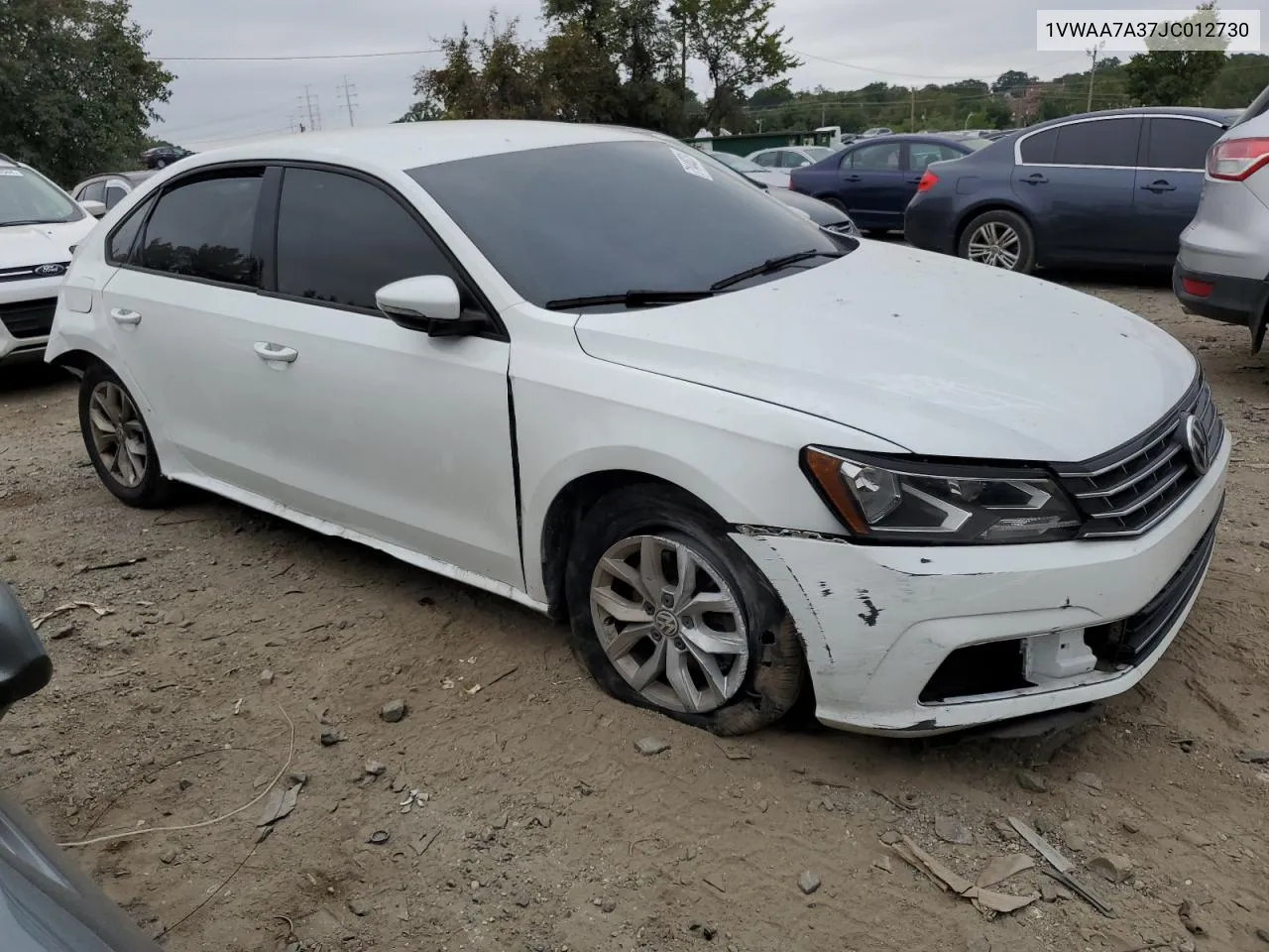 2018 Volkswagen Passat S VIN: 1VWAA7A37JC012730 Lot: 71448234