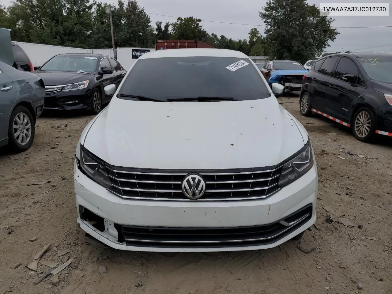 2018 Volkswagen Passat S VIN: 1VWAA7A37JC012730 Lot: 71448234