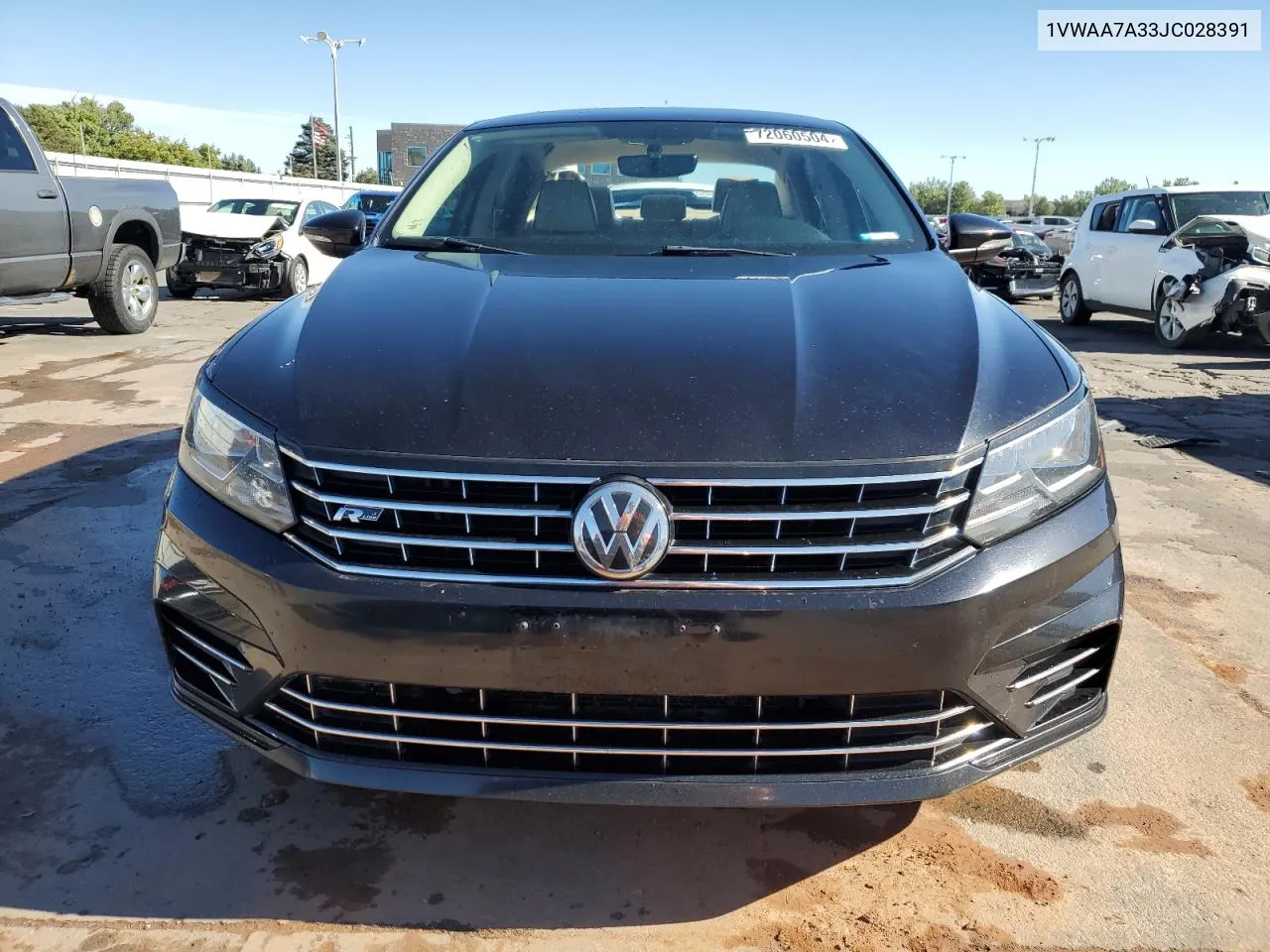 2018 Volkswagen Passat S VIN: 1VWAA7A33JC028391 Lot: 72060504