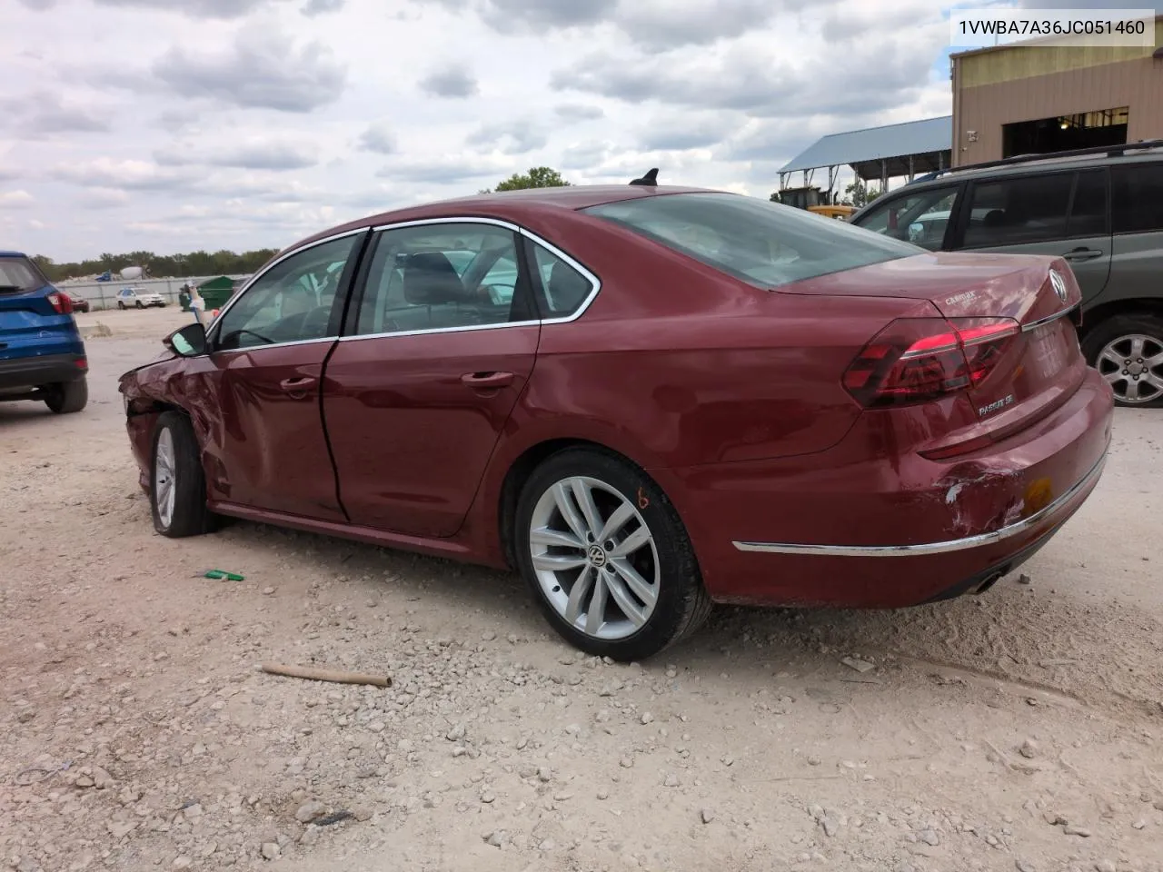 1VWBA7A36JC051460 2018 Volkswagen Passat Se