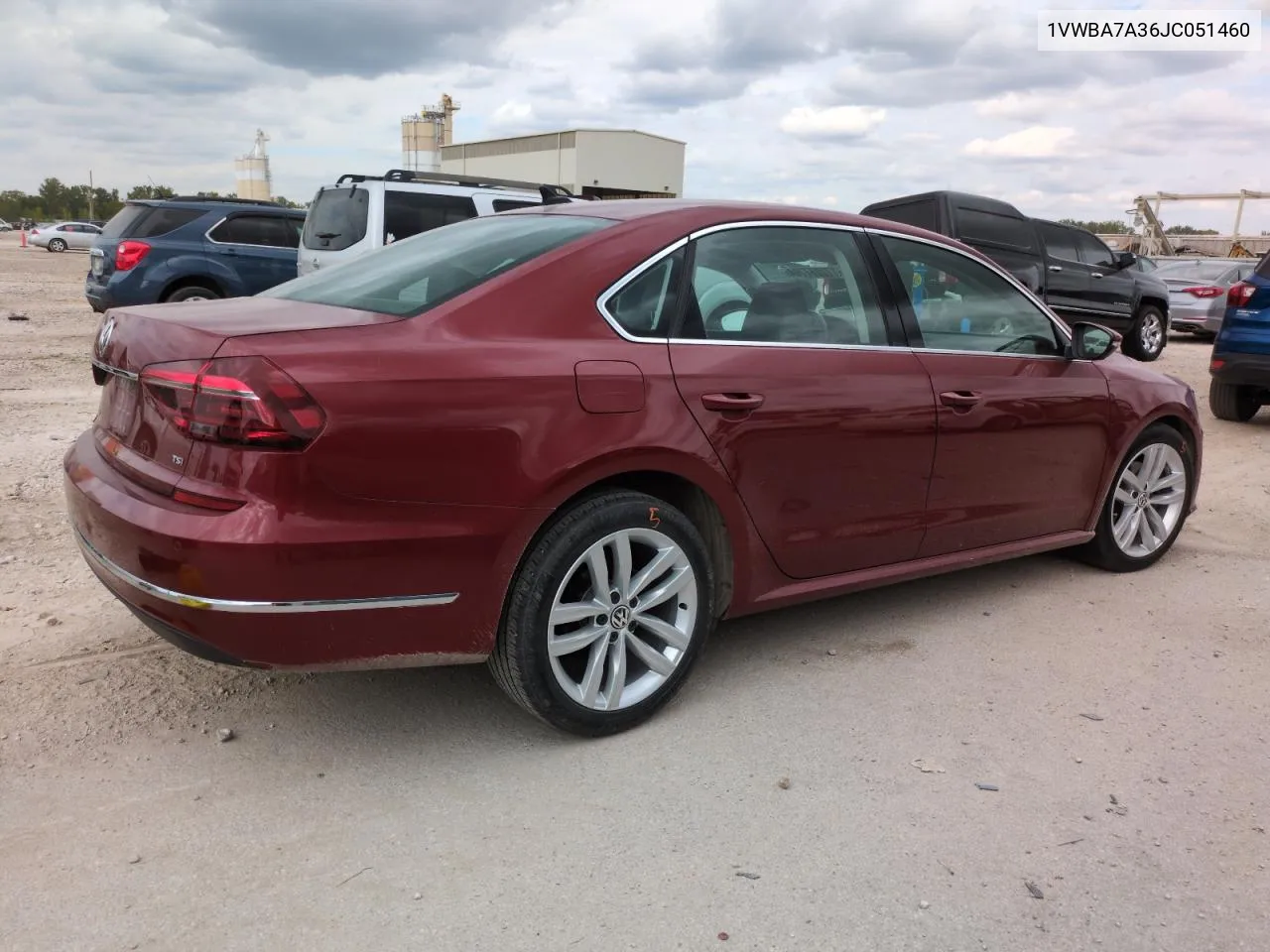 2018 Volkswagen Passat Se VIN: 1VWBA7A36JC051460 Lot: 72077704