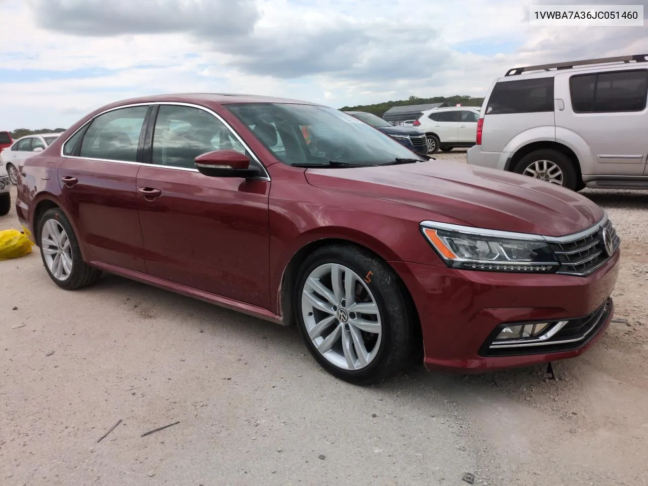 2018 Volkswagen Passat Se VIN: 1VWBA7A36JC051460 Lot: 72077704