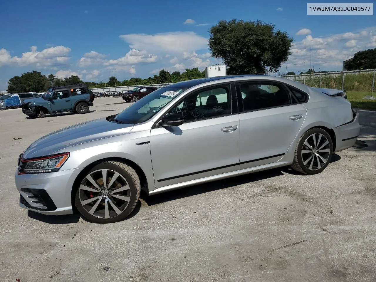 2018 Volkswagen Passat Gt VIN: 1VWJM7A32JC049577 Lot: 72316654