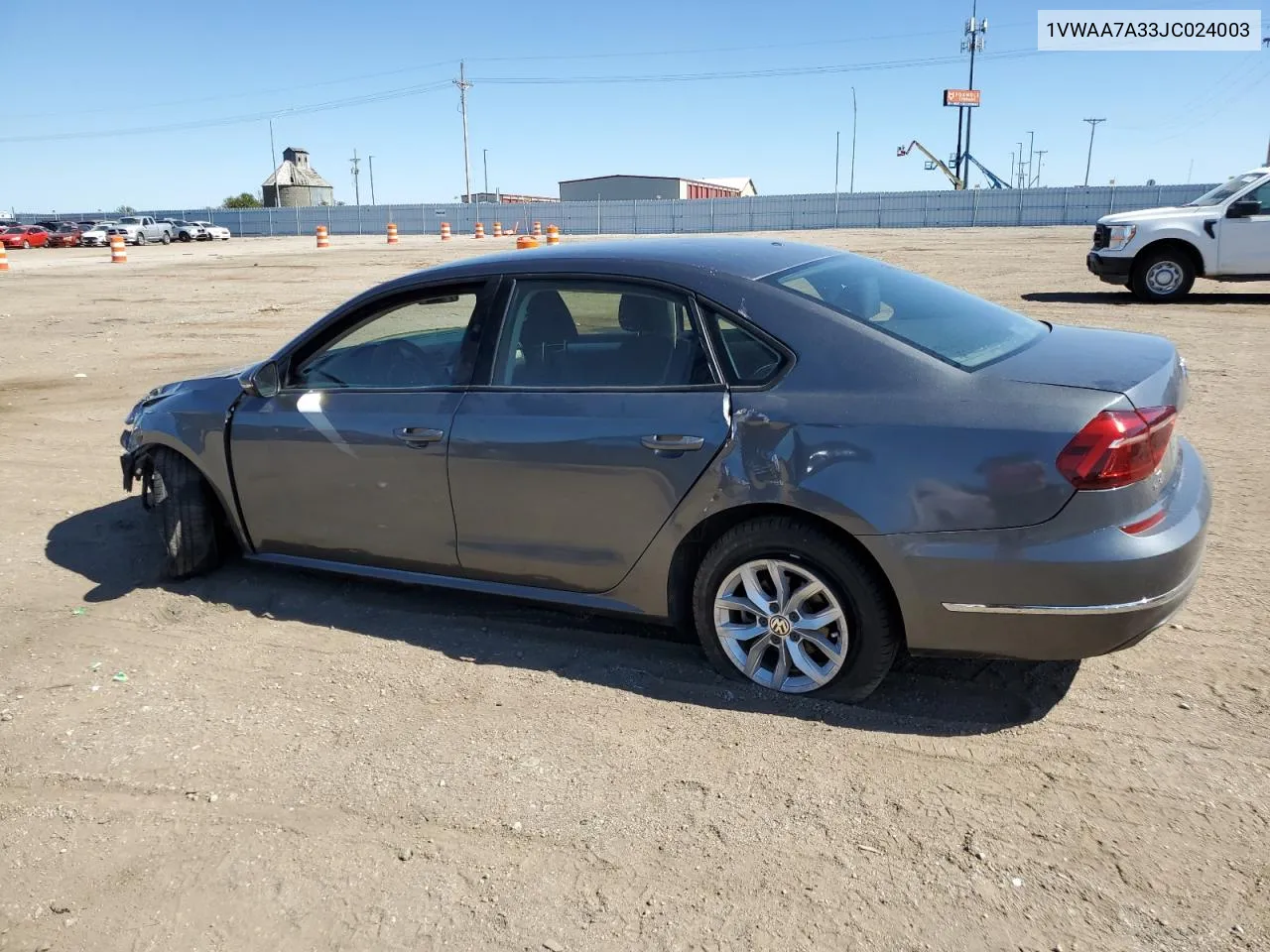 2018 Volkswagen Passat S VIN: 1VWAA7A33JC024003 Lot: 73164484