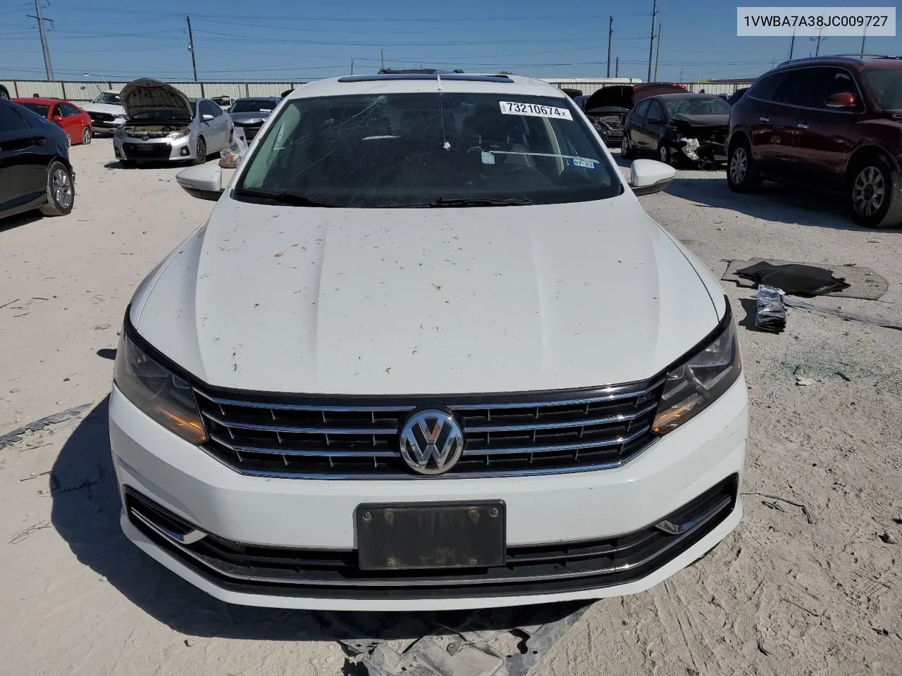 2018 Volkswagen Passat Se VIN: 1VWBA7A38JC009727 Lot: 73210674