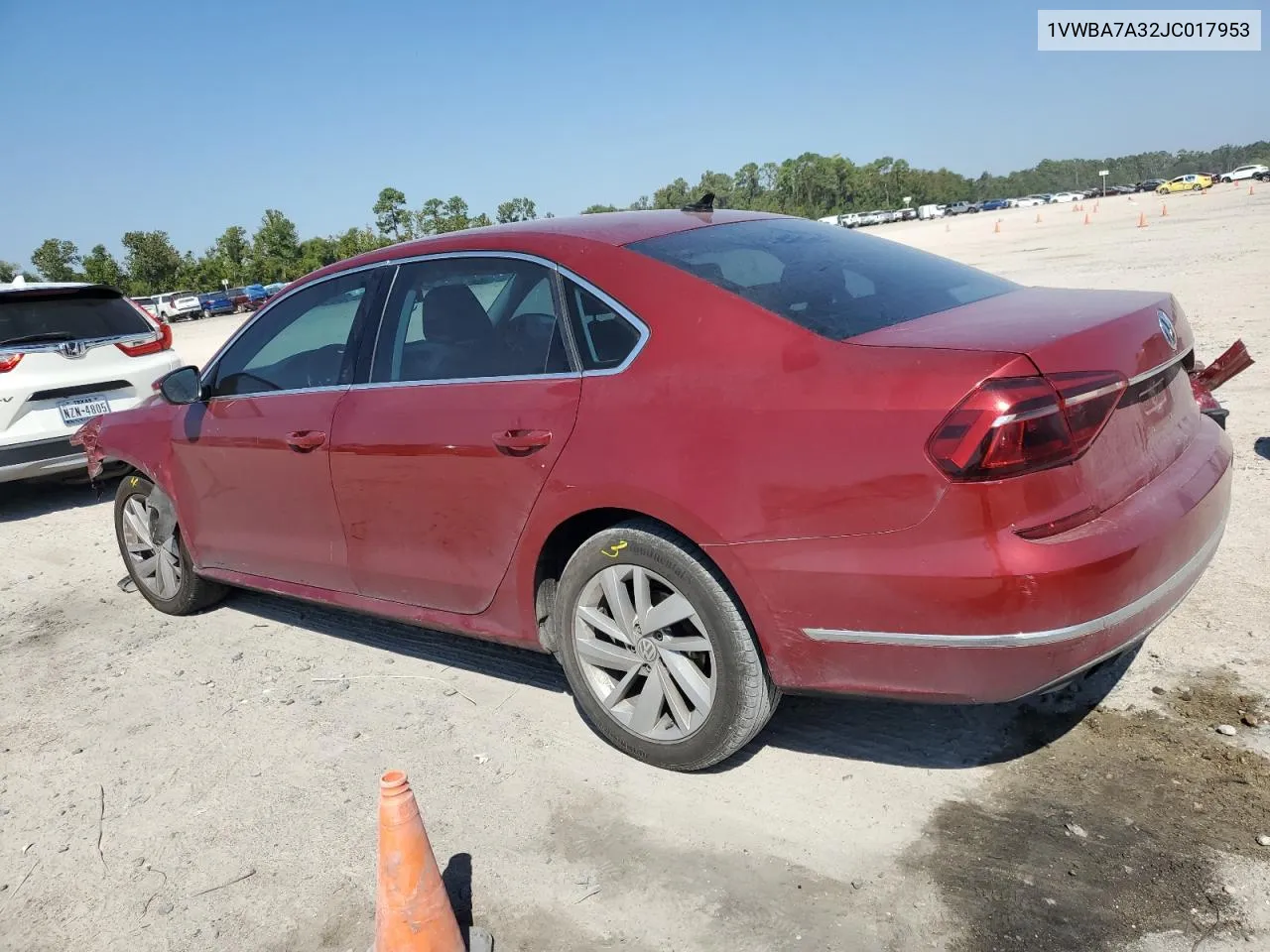 2018 Volkswagen Passat Se VIN: 1VWBA7A32JC017953 Lot: 74094974