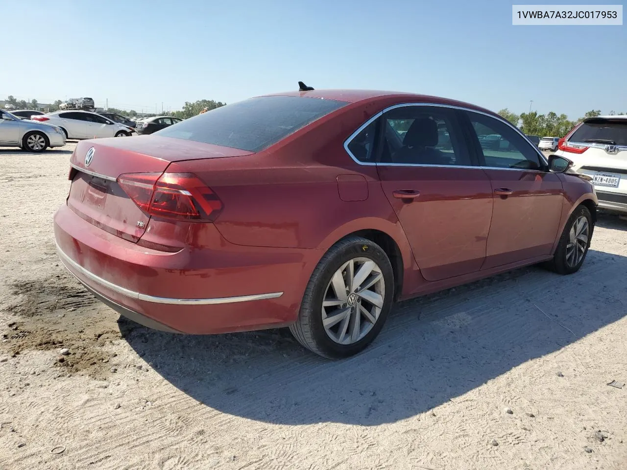 2018 Volkswagen Passat Se VIN: 1VWBA7A32JC017953 Lot: 74094974