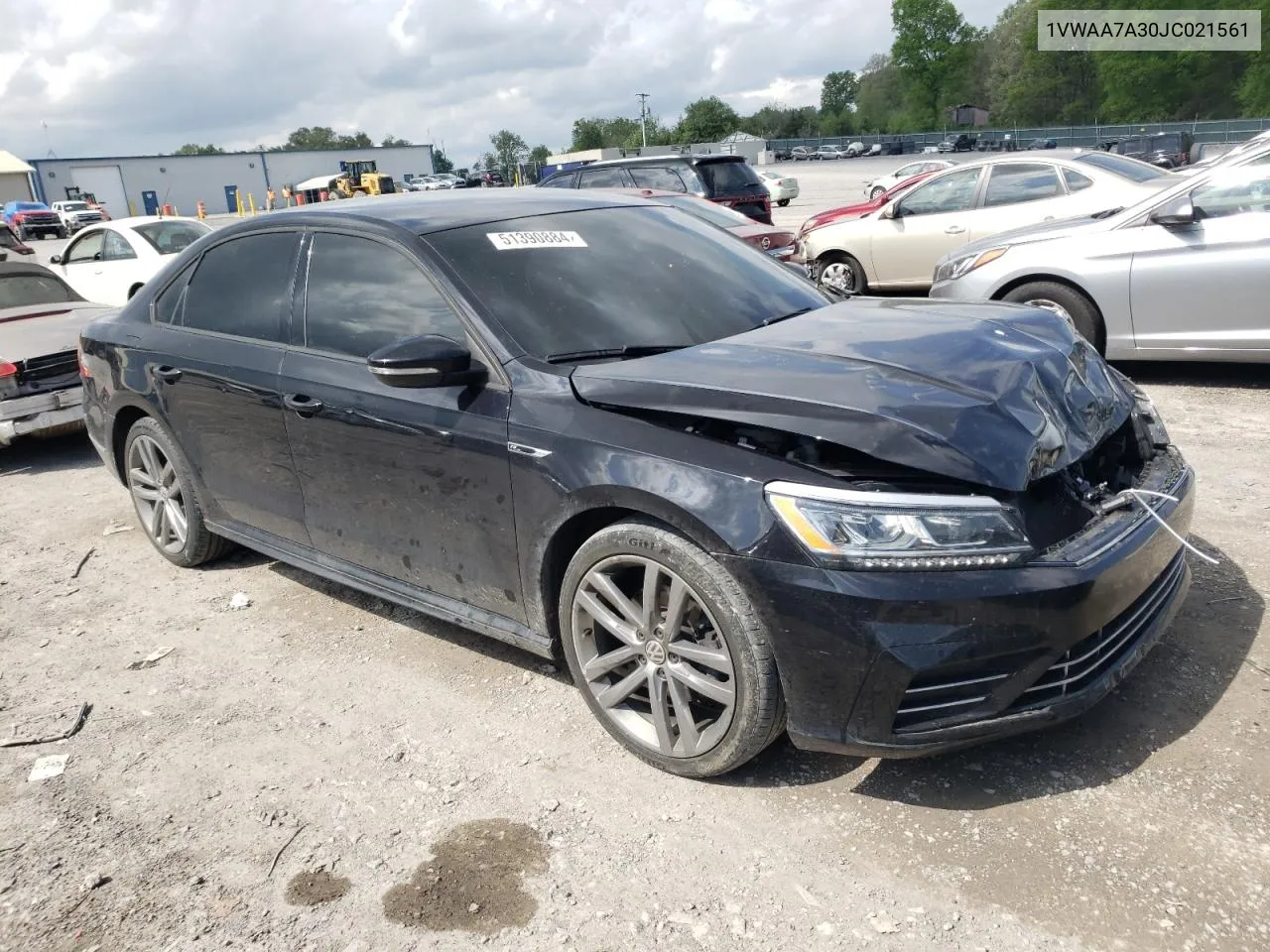 2018 Volkswagen Passat S VIN: 1VWAA7A30JC021561 Lot: 74416714