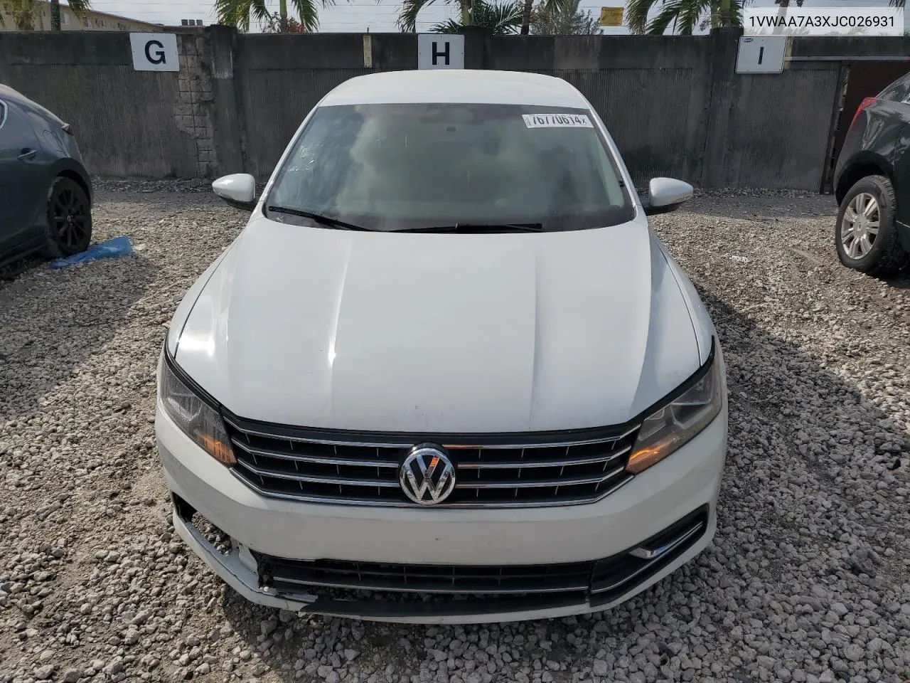 2018 Volkswagen Passat S VIN: 1VWAA7A3XJC026931 Lot: 76770614