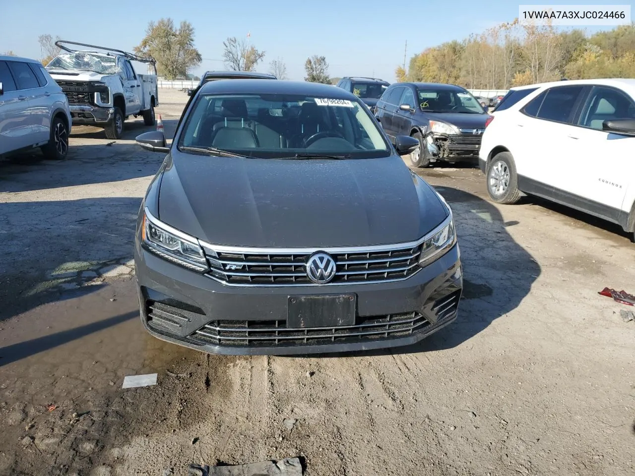 2018 Volkswagen Passat S VIN: 1VWAA7A3XJC024466 Lot: 76798204