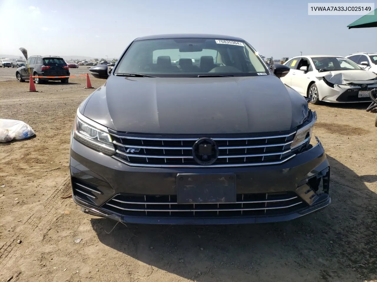 2018 Volkswagen Passat S VIN: 1VWAA7A33JC025149 Lot: 76835304