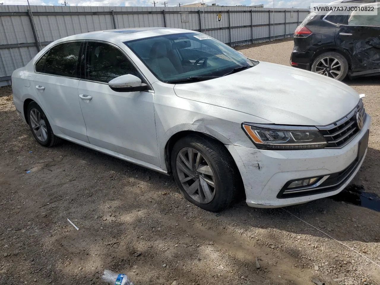 2018 Volkswagen Passat Se VIN: 1VWBA7A37JC010822 Lot: 78032704