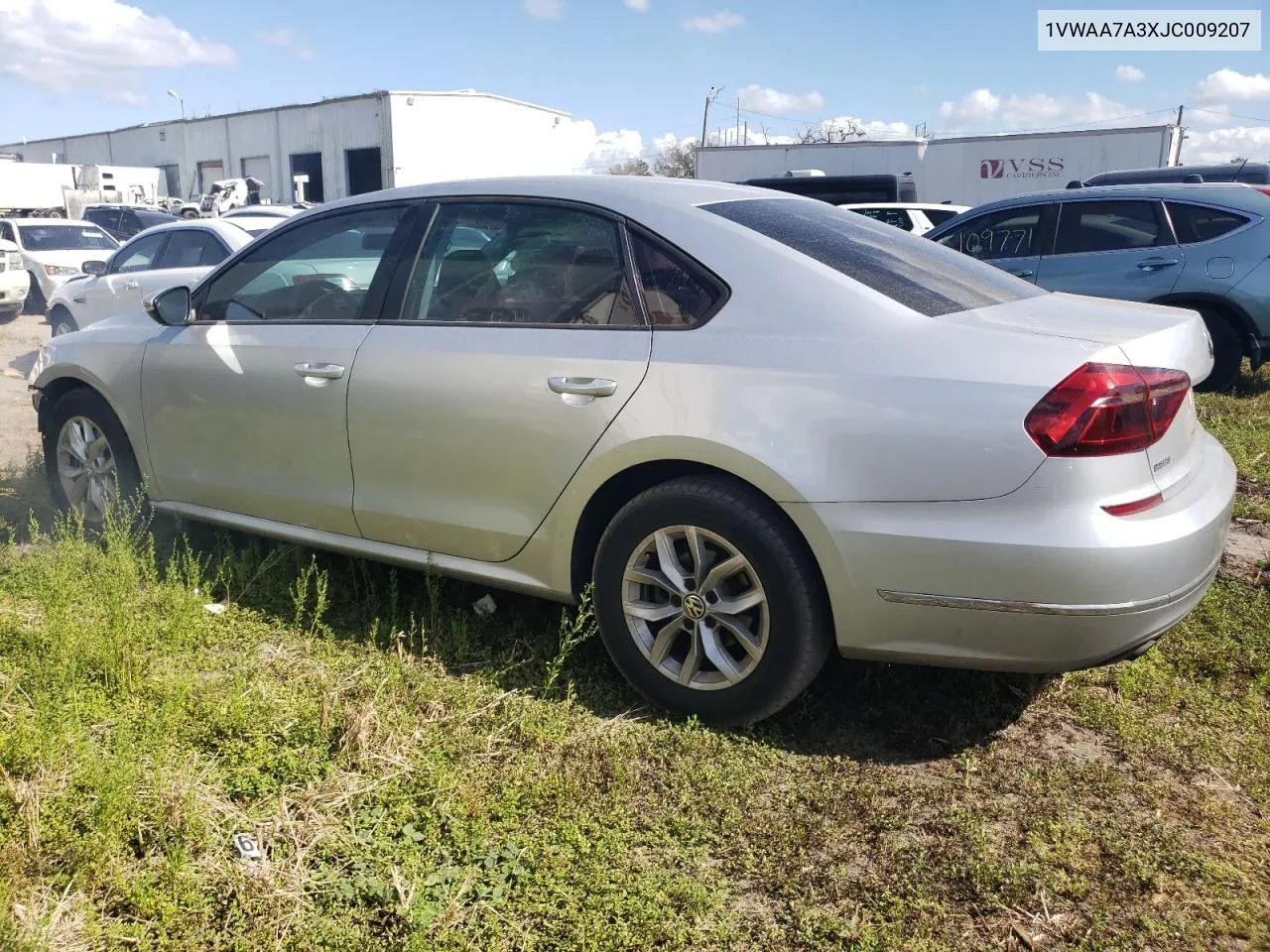 1VWAA7A3XJC009207 2018 Volkswagen Passat S