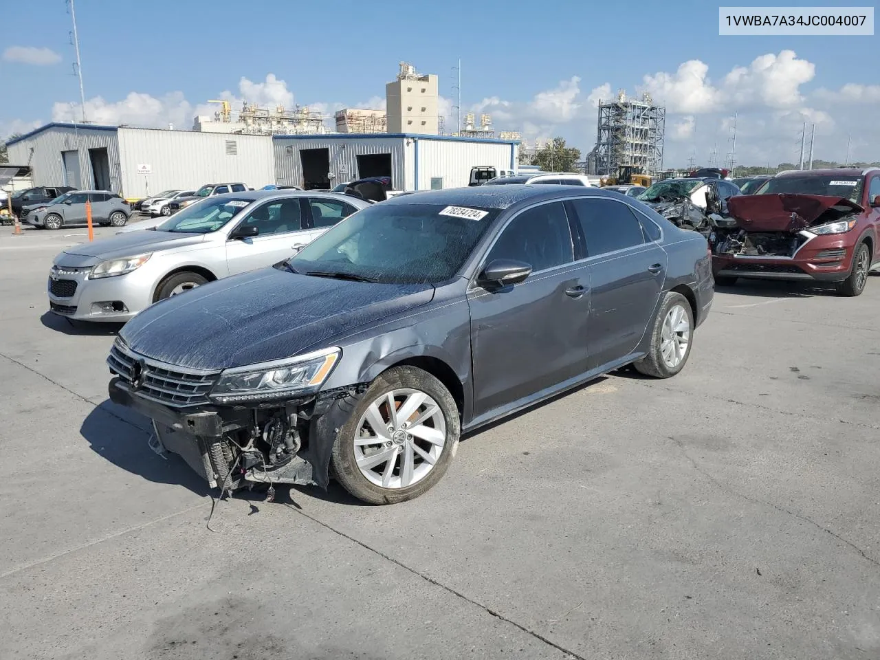 2018 Volkswagen Passat Se VIN: 1VWBA7A34JC004007 Lot: 78234724