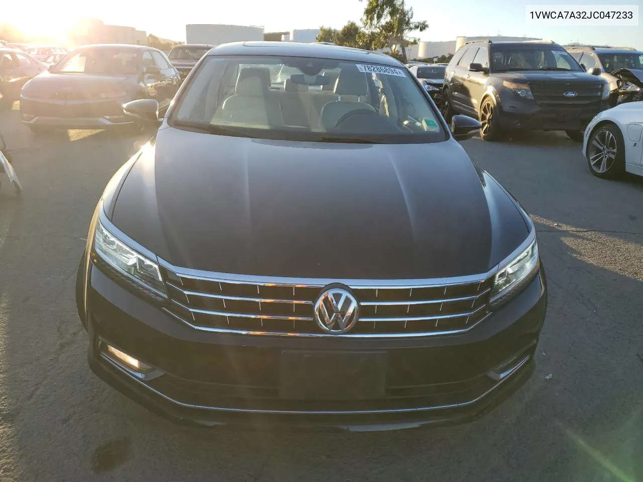 2018 Volkswagen Passat Sel Premium VIN: 1VWCA7A32JC047233 Lot: 78286894