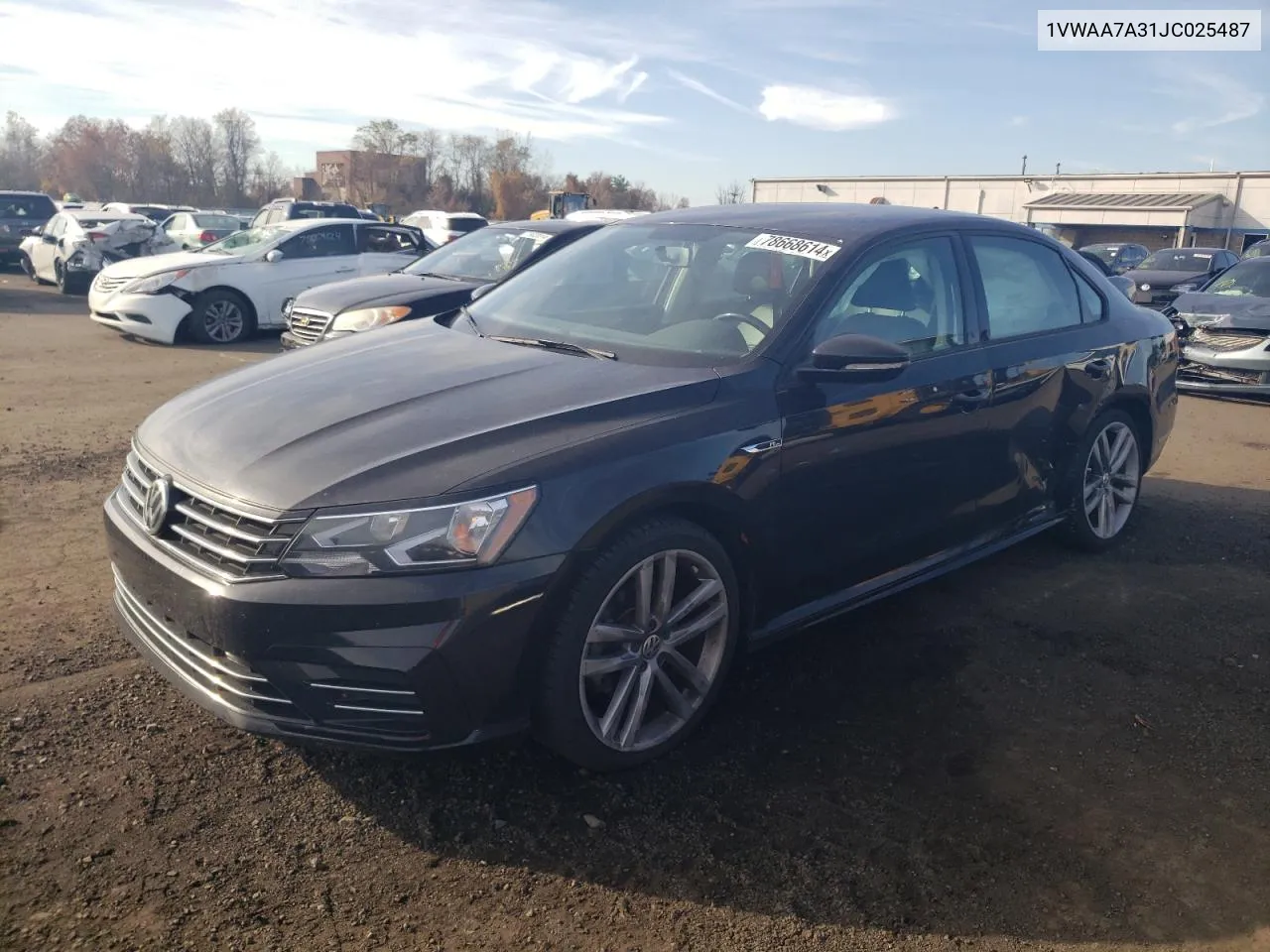 2018 Volkswagen Passat S VIN: 1VWAA7A31JC025487 Lot: 78668614