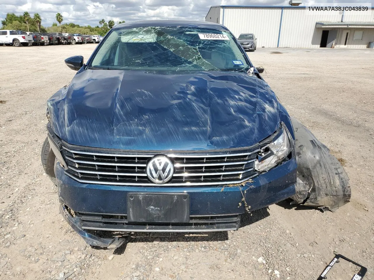 2018 Volkswagen Passat S VIN: 1VWAA7A38JC043839 Lot: 78960214