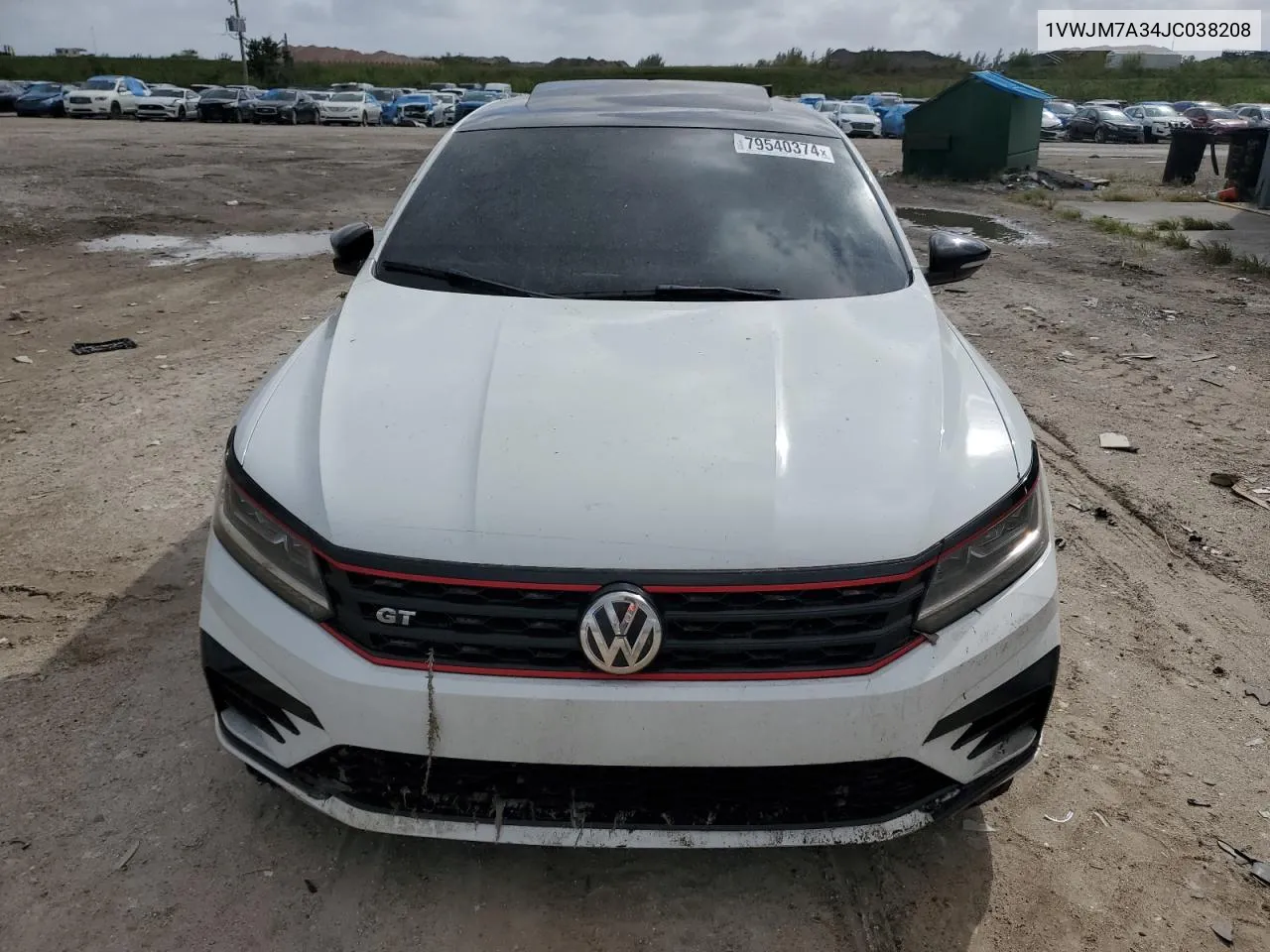 2018 Volkswagen Passat Gt VIN: 1VWJM7A34JC038208 Lot: 79540374