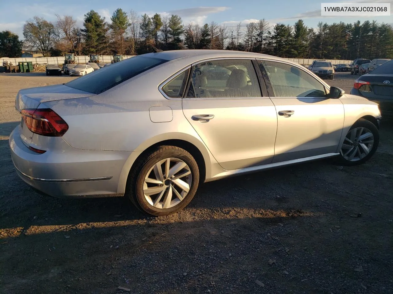 2018 Volkswagen Passat Se VIN: 1VWBA7A3XJC021068 Lot: 79780684