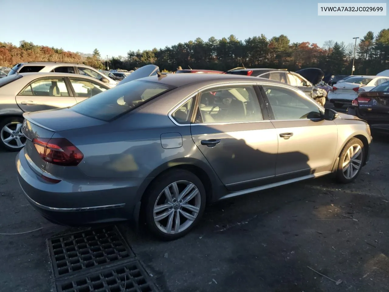 2018 Volkswagen Passat Sel Premium VIN: 1VWCA7A32JC029699 Lot: 79807294