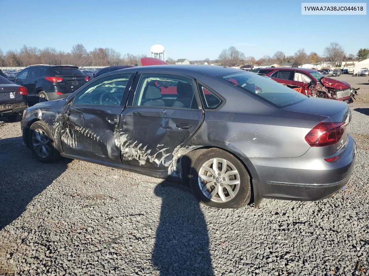 2018 Volkswagen Passat S VIN: 1VWAA7A38JC044618 Lot: 80761134