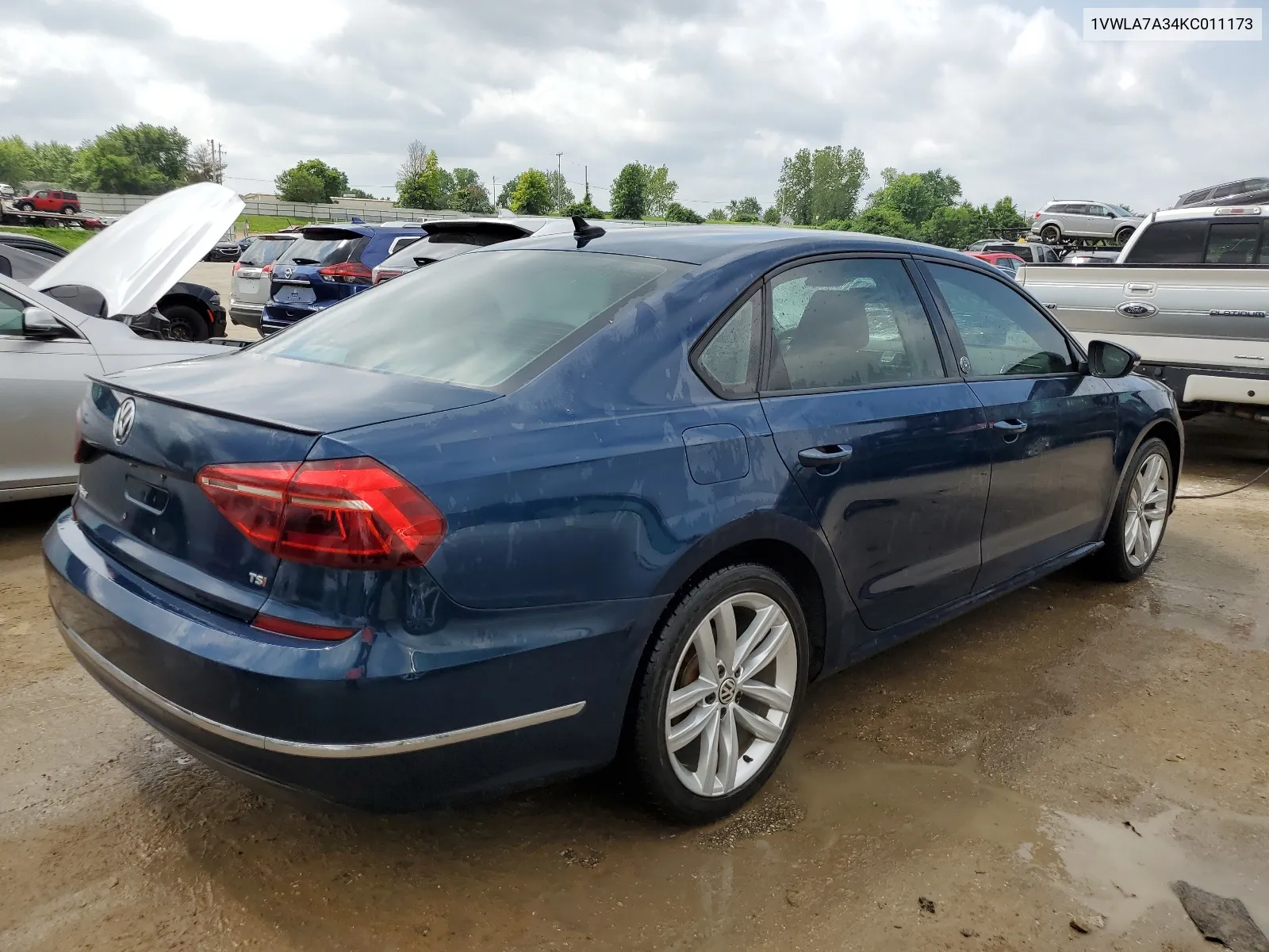 2019 Volkswagen Passat Wolfsburg VIN: 1VWLA7A34KC011173 Lot: 56320584