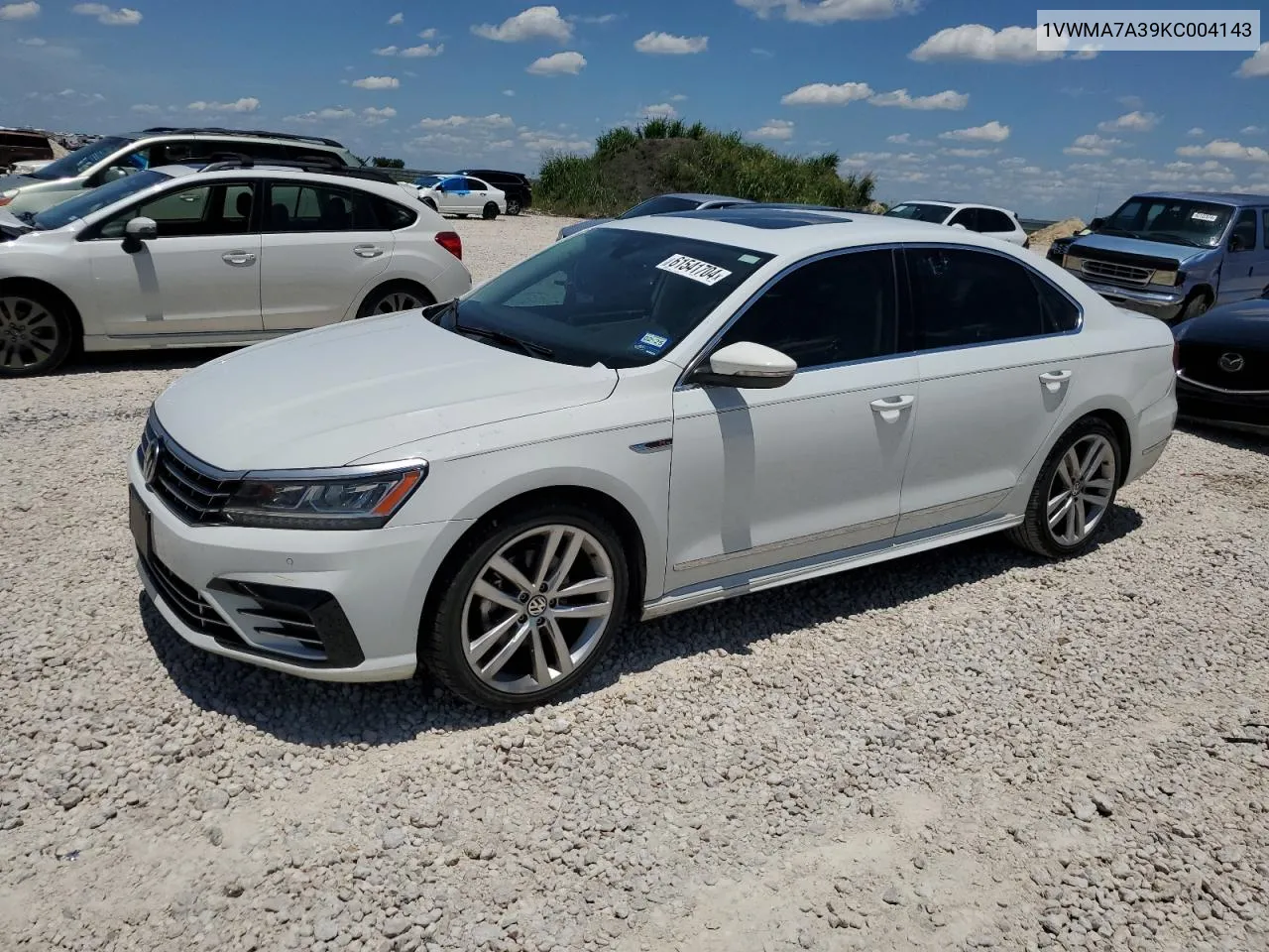 2019 Volkswagen Passat Se R-Line VIN: 1VWMA7A39KC004143 Lot: 61541704