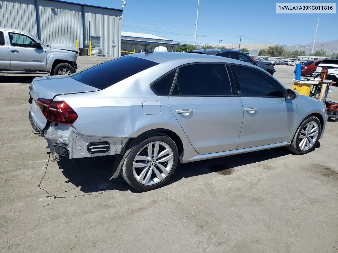 2019 Volkswagen Passat Wolfsburg VIN: 1VWLA7A39KC011816 Lot: 68910174