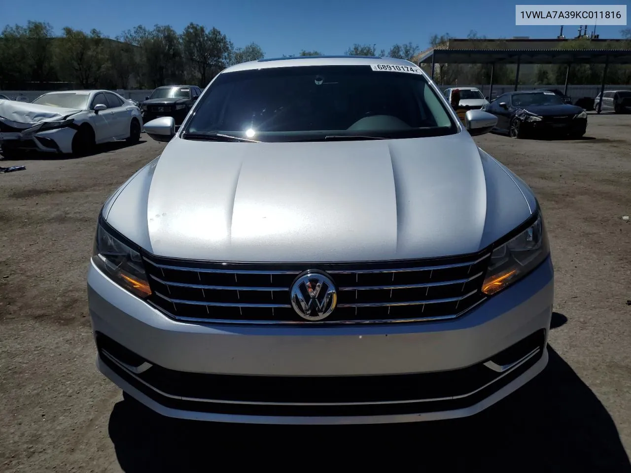 2019 Volkswagen Passat Wolfsburg VIN: 1VWLA7A39KC011816 Lot: 68910174