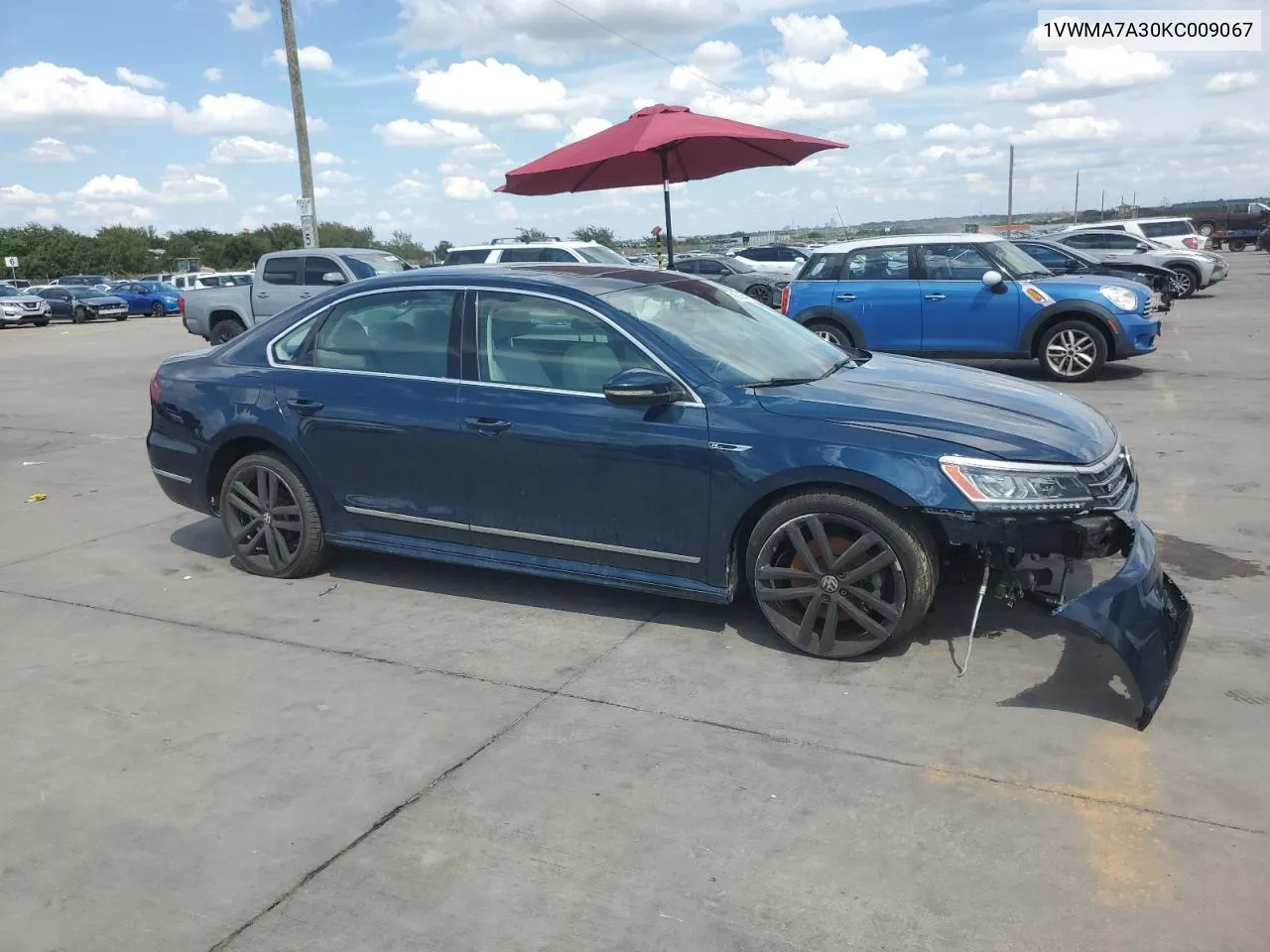 1VWMA7A30KC009067 2019 Volkswagen Passat Se R-Line